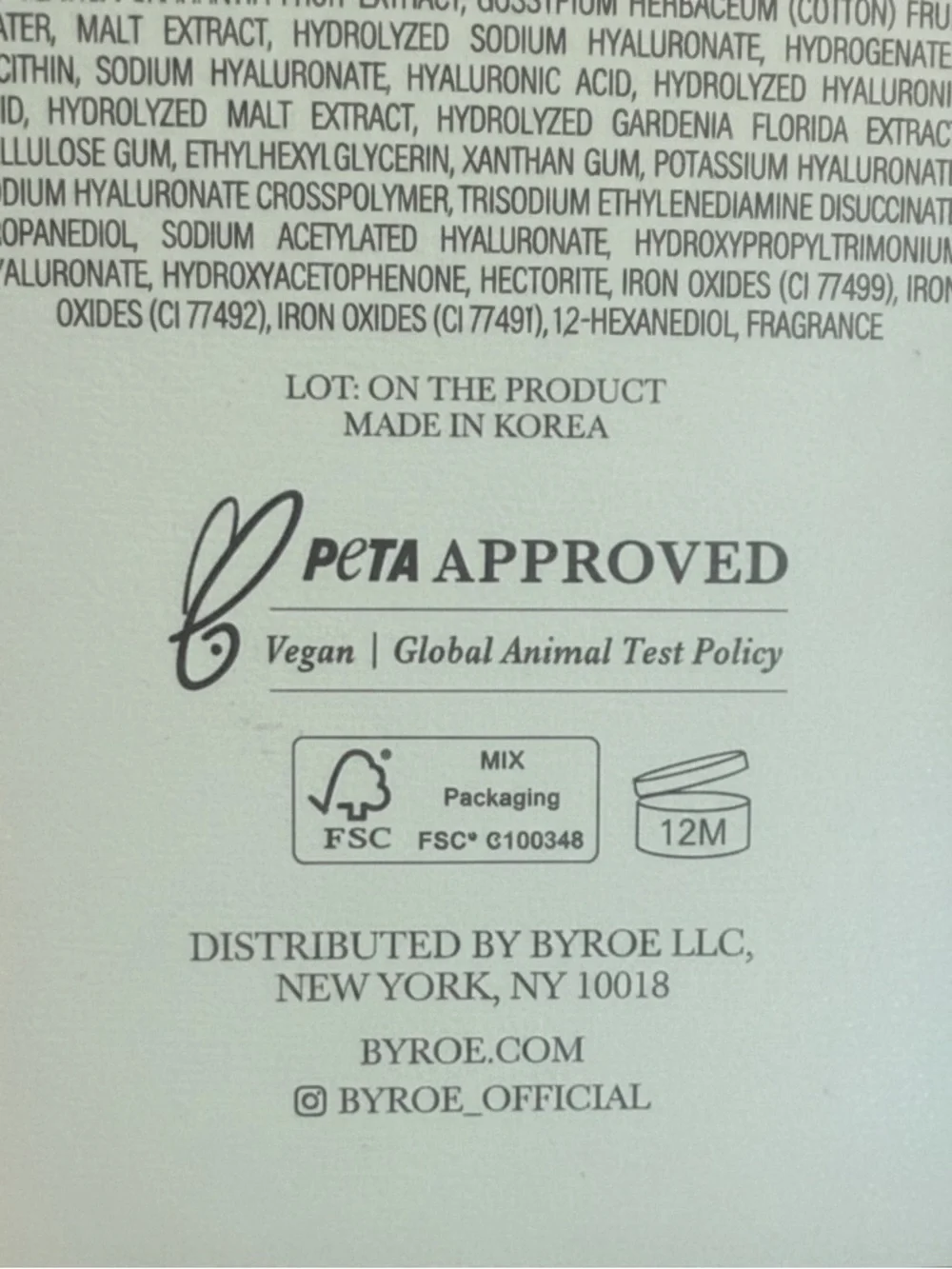 BYROE Peach Kombucha Purifying Clay Mask 80g Full Size - NEW